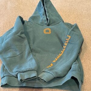 Kids Teal Graphic Hoodie